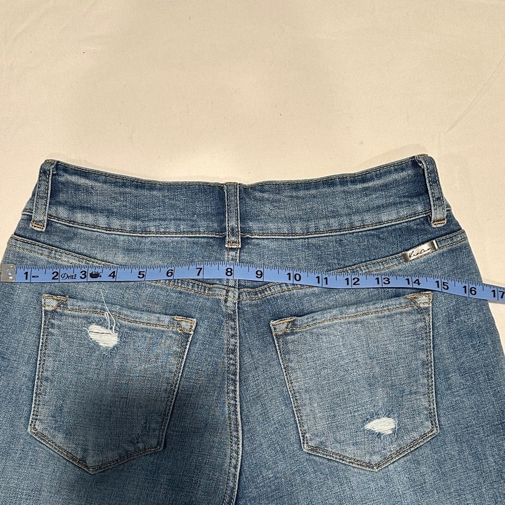 KanCan High Rise Distressed Raw Hem Skinny Jeans Women’s Size 7 - Picture 5 of 6